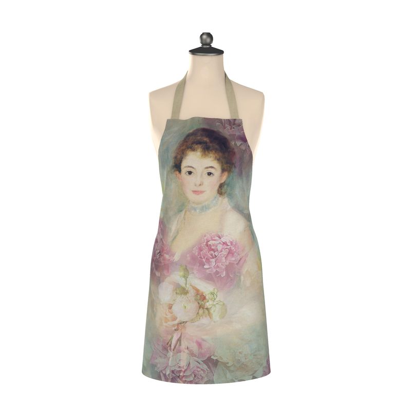 Impressionist Peony Cotton Apron